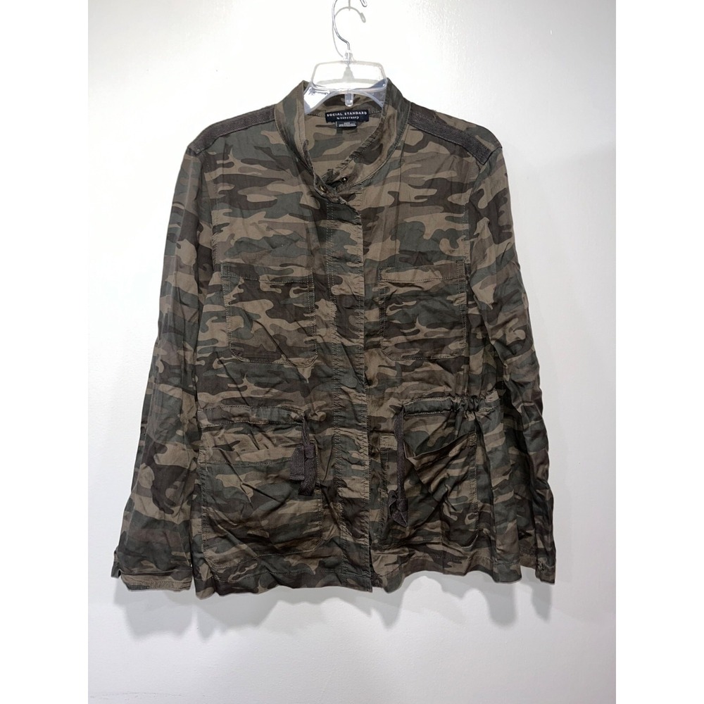 Camo Utility Jacket Women's By Social Standard Sanctuary Medium